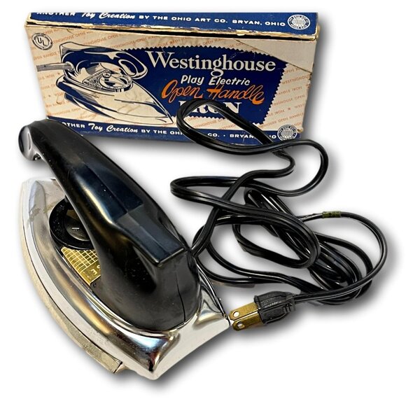 Westinghouse Toy Iron Original Box Circa 1950's Tested Working Made USA - Picture 8 of 9
